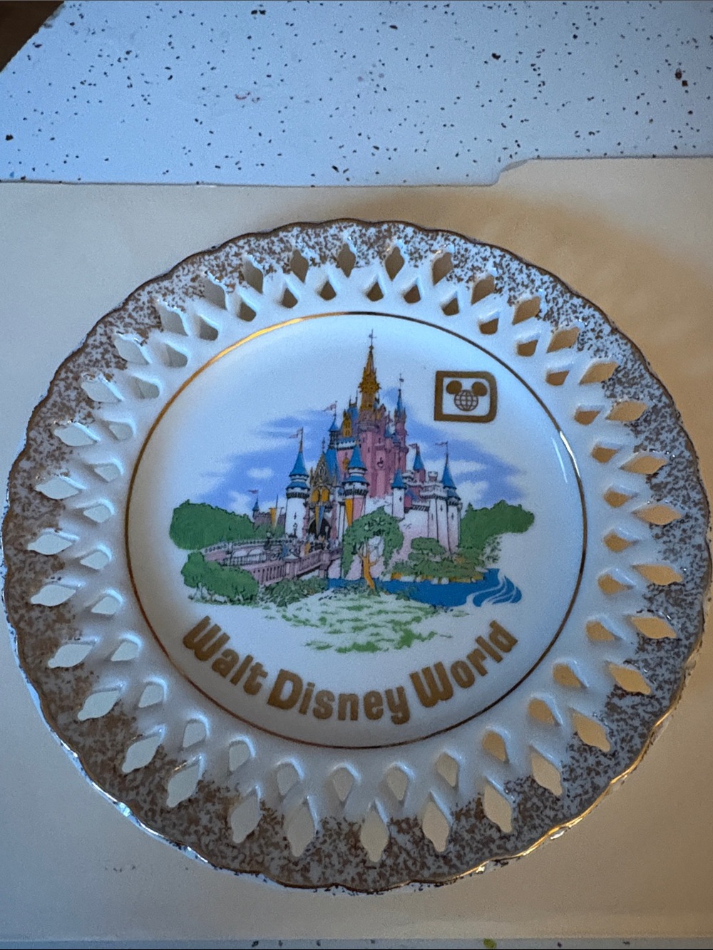 Vintage Walt Disney World Decorative Castle Collector Plate